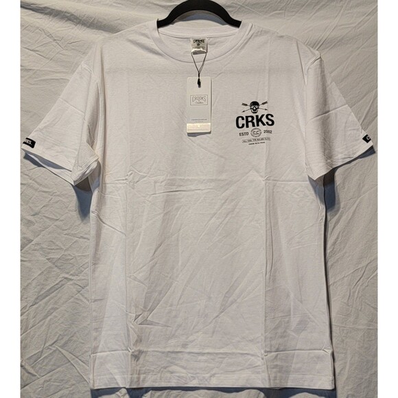 Crooks and Castles Tshirt White Size Medium NWT - Picture 1 of 3